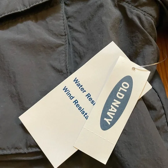 Mens Thermal Lightweight Water Resistant Grey Old Navy Jacket New Medium - Picture 6 of 6